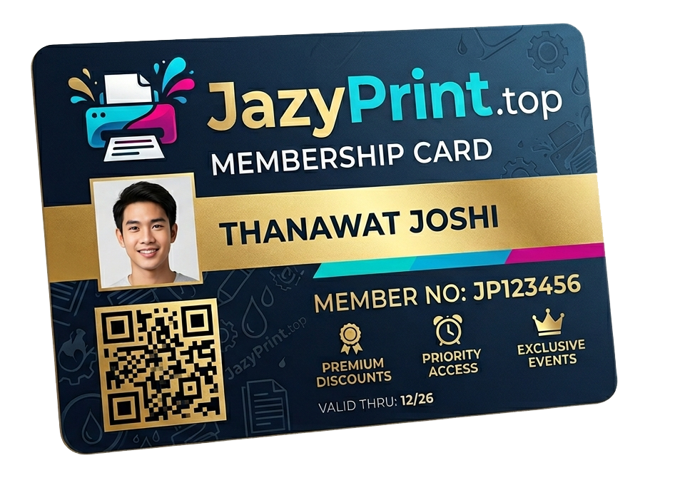 บัตรสมาชิกตัวอย่าง